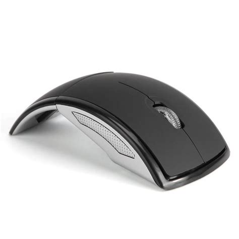 Yosoo Souris Sans Fil Souris Arc Ergonomique Pliable Sans Fil Zd