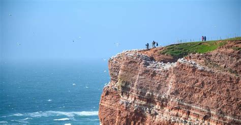 Lummenfelsen Auf Helgoland Insel Aus Buntem Stein Klaro Rhein