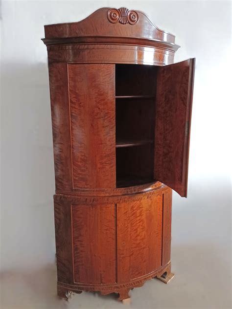 Antiker Biedermeier Eckschrank Christburk Art