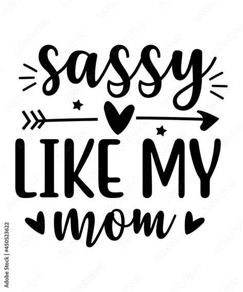 Grafika Wektorowa Stock Sassy Svg Tshirt Design Sweet And Sassy Svg