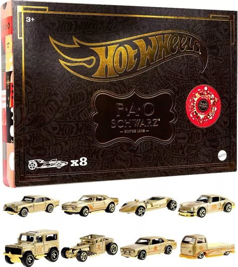 Hot Wheels Veh Culos Fao Schwarz Gold Escala Aniversario