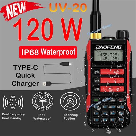 Baofeng Uv Pro W Walkie Talkie Km Ip Waterproof Amateur