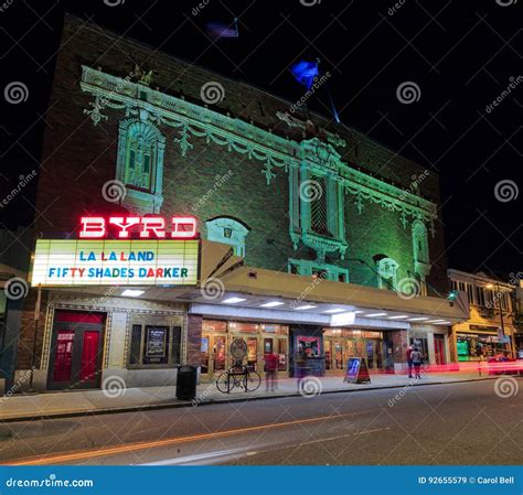 Richmond Va USA Byrd Theater in Carytown in the Evening. Historic