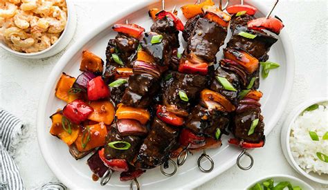 Grilled Teriyaki Steak Skewers Kikkoman Home Cooks