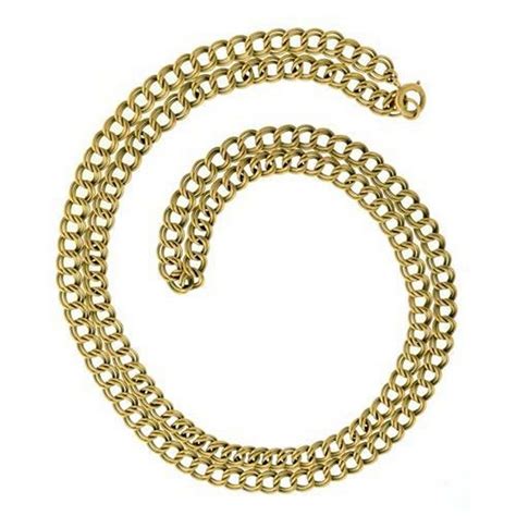 9ct Gold Double Curb Link Chain 632g 93cm Necklacechain Jewellery