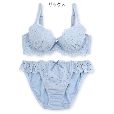フランデランジェリー fran de lingerie Nostalgic Cotton ノスタルジックコットン ブラ ショーツセット B G カップ 返品不可商品 ミント 靴