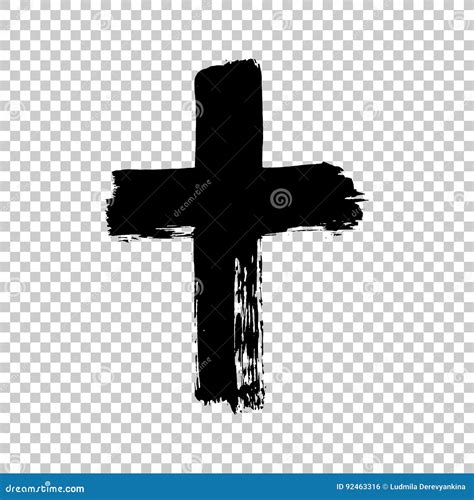 Hand Drawn Cross Grunge Cross Stock Vector Illustration Of Design