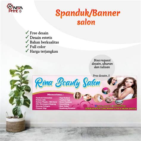 Jual Cetak Banner Spanduk Spanduk Salon Kecantikan Eyelash Extansion