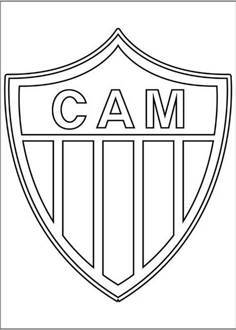 Escudos De Times De Futebol Para Colorir - Desenhos de Times de Futebol - Mascotes, Escudos para Colorir ...