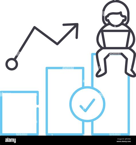 Growth Hacking Line Icon Outline Symbol Vector Illustration Concept