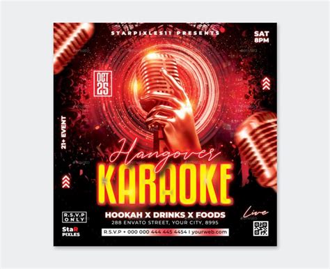 20 Best Karaoke Flyer Templates PSD • PSD design