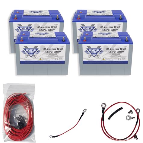 Buy 400Ah 12V LiFePO4 Heated Battery Kit 4 Batteries Online At Lowest