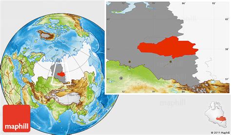 physical location map  tomsk oblast highlighted country highlighted parent region
