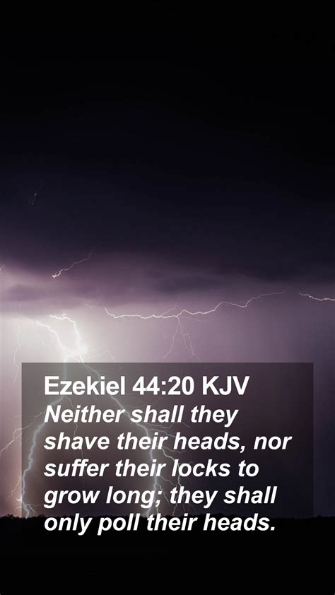 Ezekiel 44 20 KJV Mobile Phone Wallpaper Neither Shall They Shave