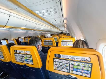 Interior View Boeing 737800 Ryanair Lisbon Editorial Stock Photo ...