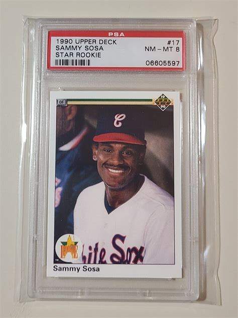 1990 Upper Deck Sammy Sosa RC Rookie Baseball Card Graded PSA Etsy