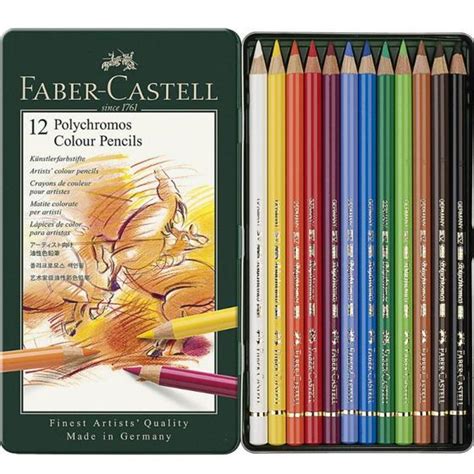 L Pis De Cor Polychromos Estojo Cores Faber Castell Faber