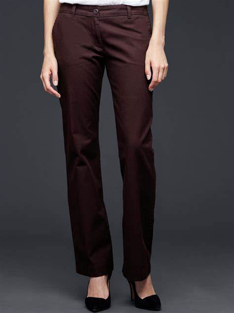 Gap Classic Khaki Pants In Brown Birch Beer Lyst