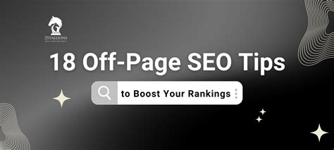 Off Page Seo Tips That Will Boost Your Rankings Stallions