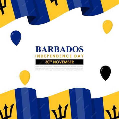 Premium Vector Vector Illustration Of Barbados Independence Day