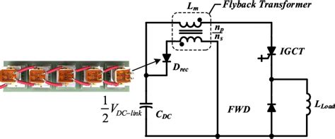 Figure From Multiwinding Flyback Clamp Snubber For Kv Igct With