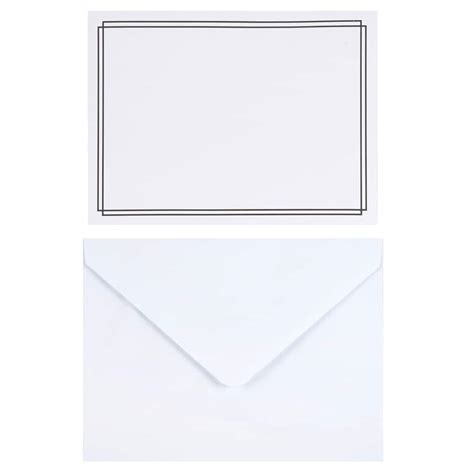 Black Border Flat Cards & Envelopes by Recollections™, 5" x 7" | Michaels