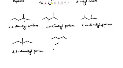 SOLVED How Many Of The Nine Constitutional Isomers Of Heptane Lack A