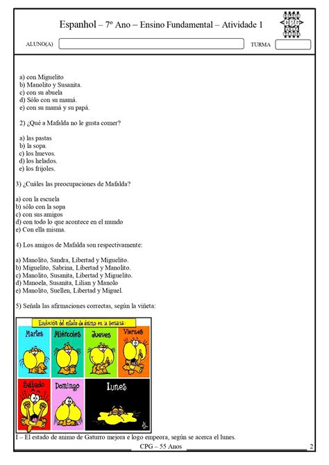 Atividade De Espanhol Ensino Médio LIBRAIN