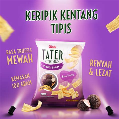 Jual Tater Thins Rasa Truffle 100g Oishi Official Store Tokopedia