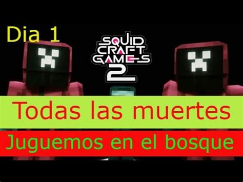 Squid Craft Games Todas Las Muertes Juguemos En El Bosque Dia