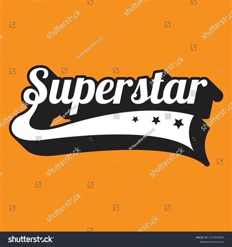 Superstar Word Text Effect Vintage Stock Vector (Royalty Free ...