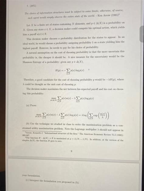 Solved 4 10 We Proved Two Von Neumann Morgenstern Chegg