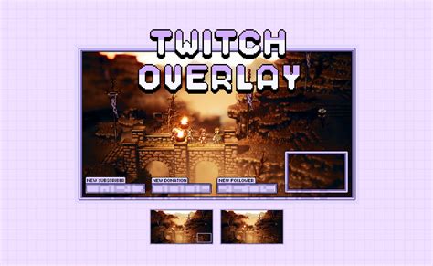 Cute In Twitch Overlay Bit Pixel Art Twitch Overlays Etsy