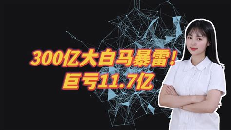 300亿大白马暴雷！巨亏11 7亿 Youtube