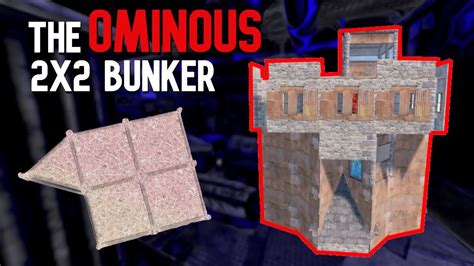 The Ominous 2x2 Bunker Base Solo Duo Rust Base Design 2021 Youtube