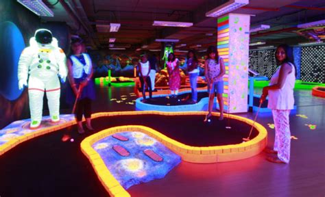 Neon indoor golf anyone? | Uae – Gulf News