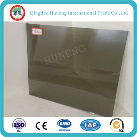 4 6mm Euro Gray Color Reflective Glass For Construction Use Dark Grey