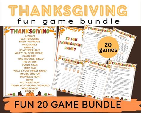 20 Fall Games Fall Games Printable Fall Party Games Fall Games for Kids ...