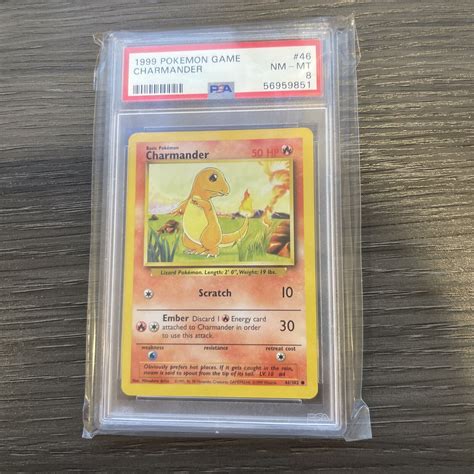 Mavin Pok Mon Tcg Charmander Base Set Regular Unlimited Common