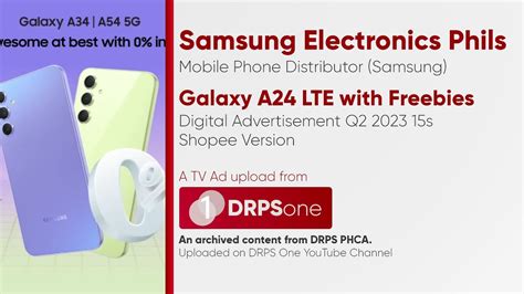 Samsung Galaxy A24 Lte Model With Freebies Digital Ad Q2 2023 15s