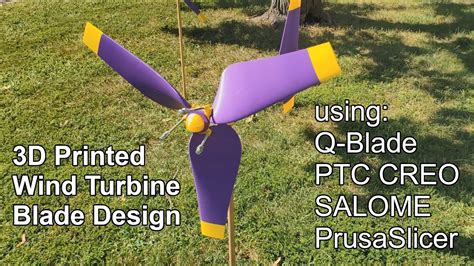 3d Printed Wind Turbine Blade Design Introduction Youtube