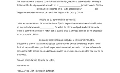 Ejemplo De Carta Notarial Guía Completa Y Modelos Prácticos