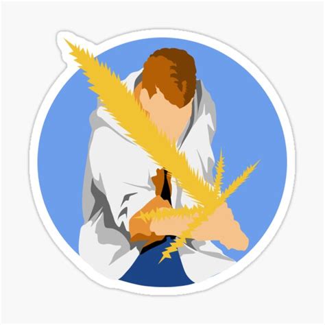 "Ghost Fighter - Kuwabara" Sticker for Sale by DEstateStudio | Redbubble