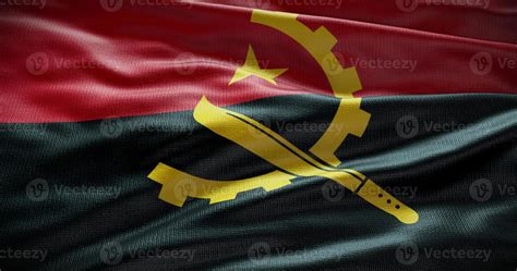 Angola national flag background illustration. Symbol of country ...