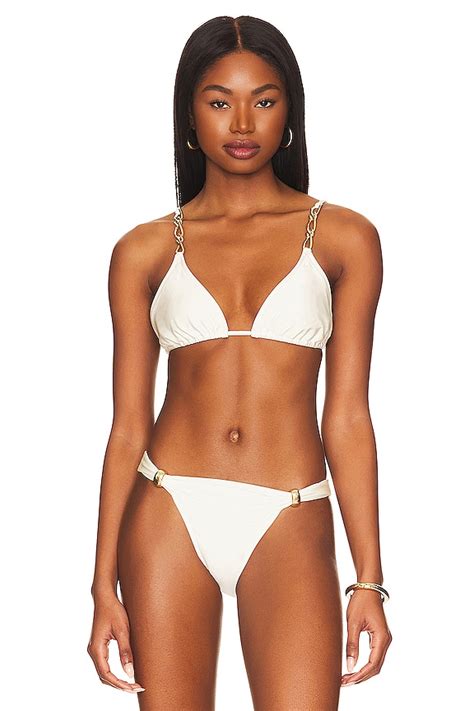 Shani Shemer Kimi Bikini Top In Cream Revolve