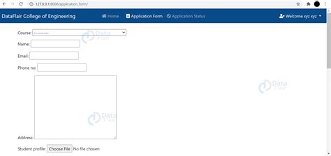Online College Admission System Project In Python Django Dataflair