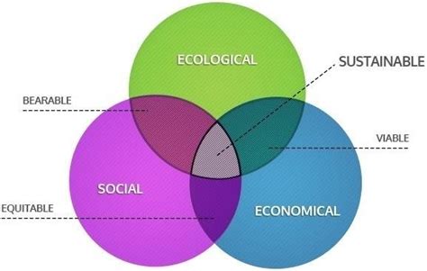 concept  sustainability  supported   balance  social