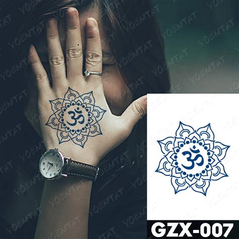 Om Mandala Temporary Tattoo Omg Temporary Tattoos