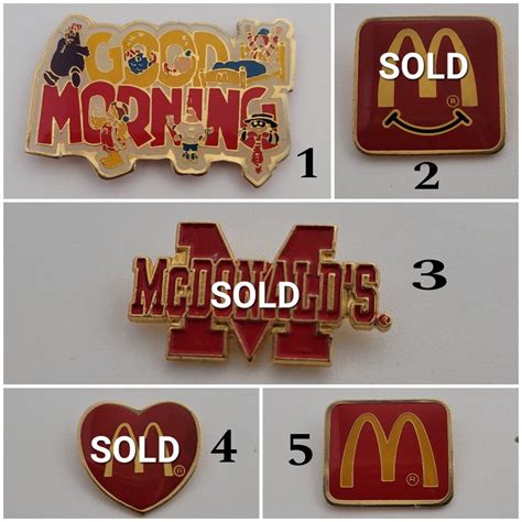 Vintage Mcdonald's Enamel Pins 49 to Choose From - Etsy