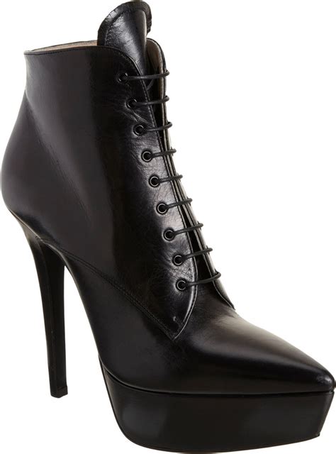 Prada Pointed Toe Platform Ankle Boot In Black NERO Lyst